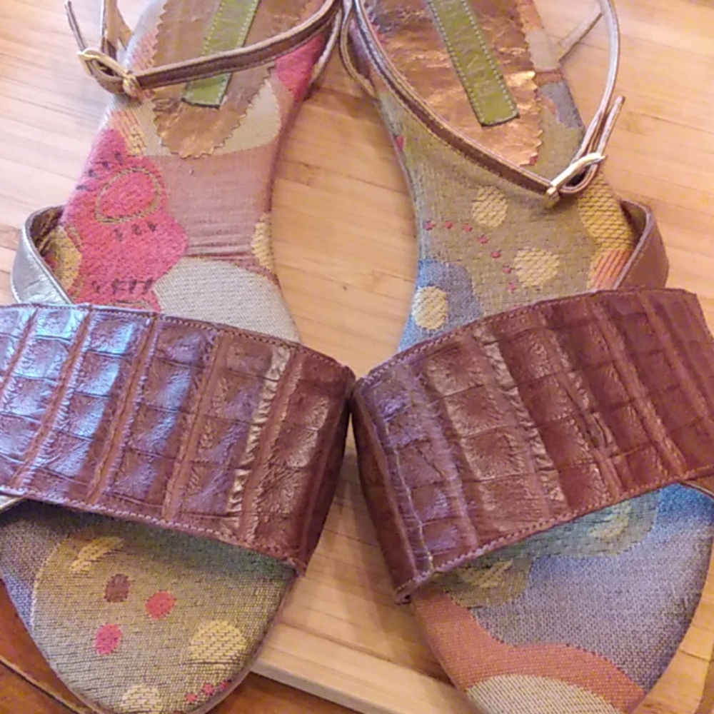 Cydney mandel sandals. Handmade